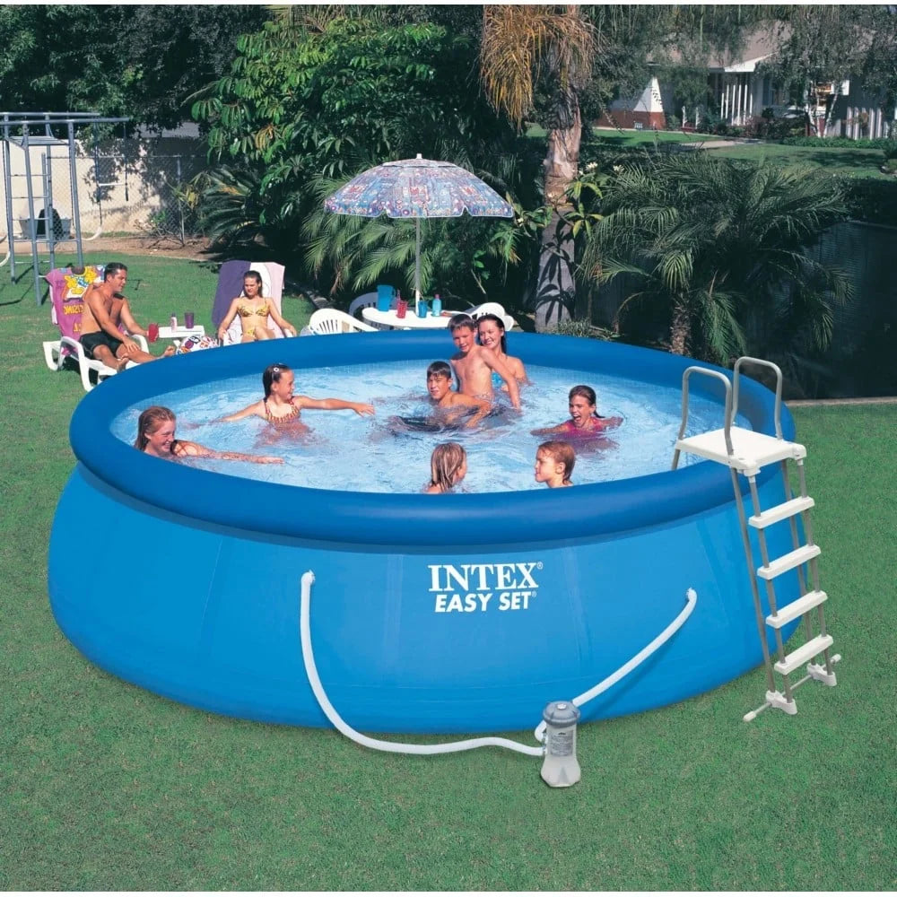 15 x48" Inflatable Pool with Ladder, Pump and Maintenance Kit D685767