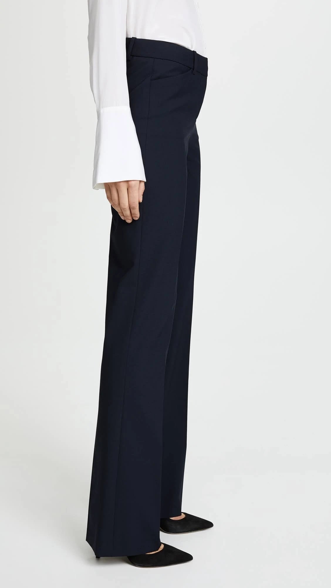 Stretch Wool Relaxed Straight Pant Q168610