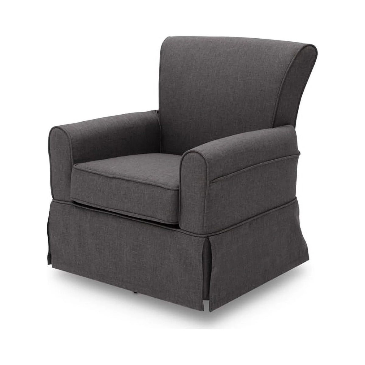 Charcoal Fabric Upholstered Swivel Glider Rocker Chair G18880