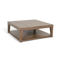 Light Brown Mahogany Wood Coffee Table with Casters X341966