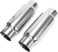 3" Inlet 3" Outlet Stainless Steel Exhaust Muffler Resonator, 12" Overall Length, Pack of 2 M665
