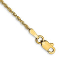 14K 1.5 mm Extra-light Rope Chain F739869