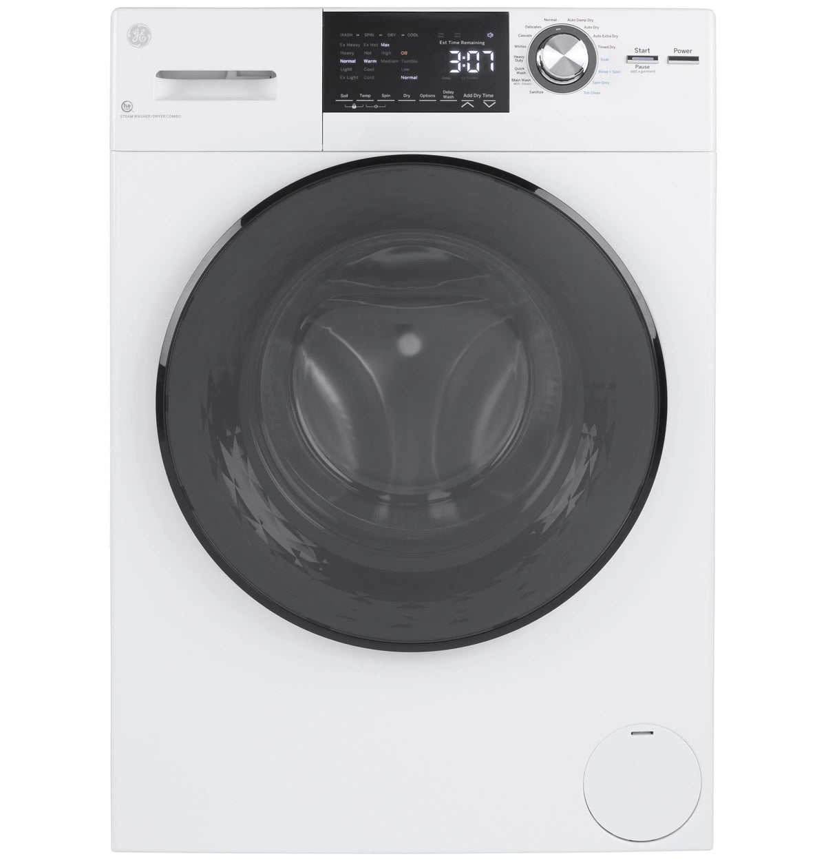 White 2.4 Cu. Ft. Front Load Washer Dryer Combo U5716