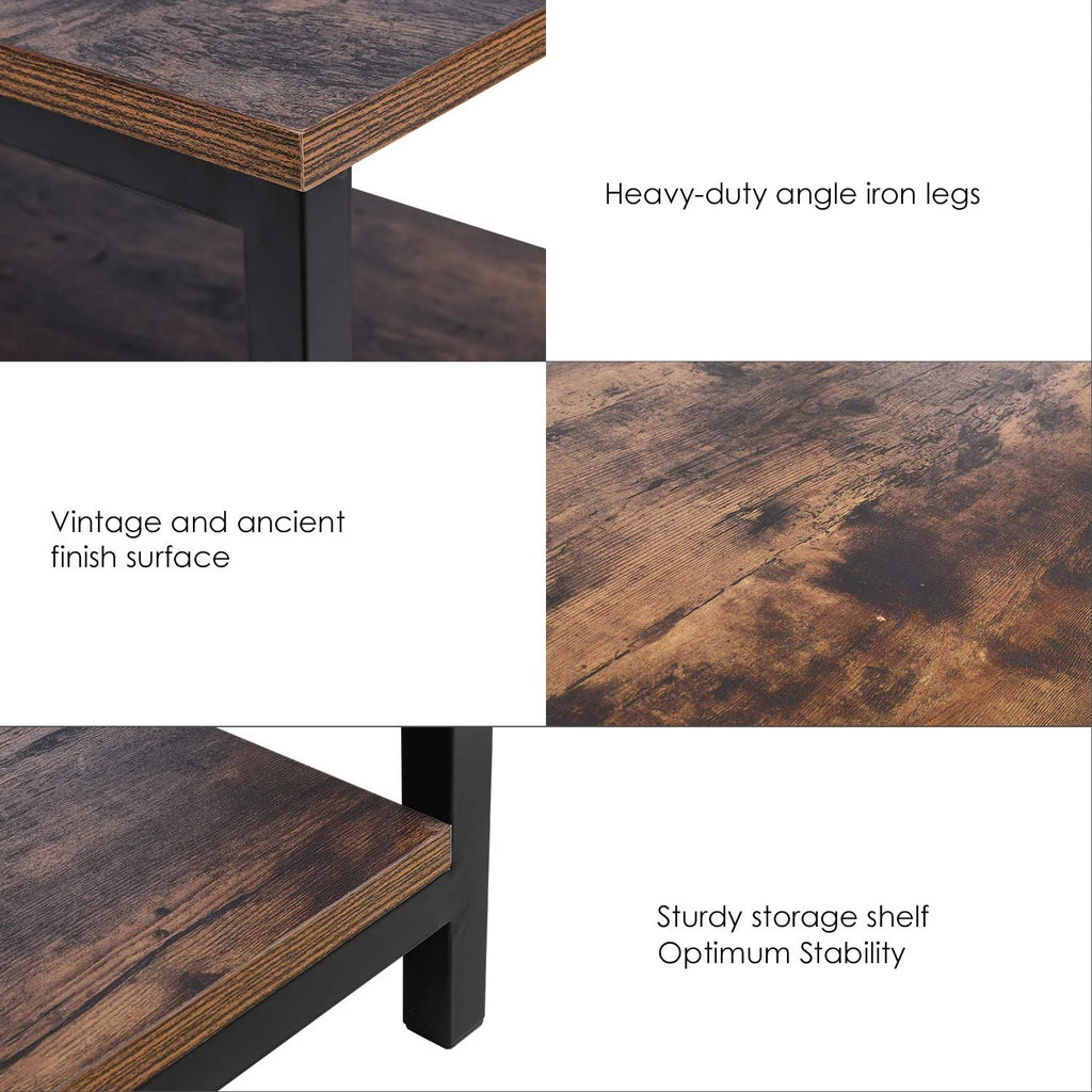 2-Tier Coffee Table with Storage Shelf C340045