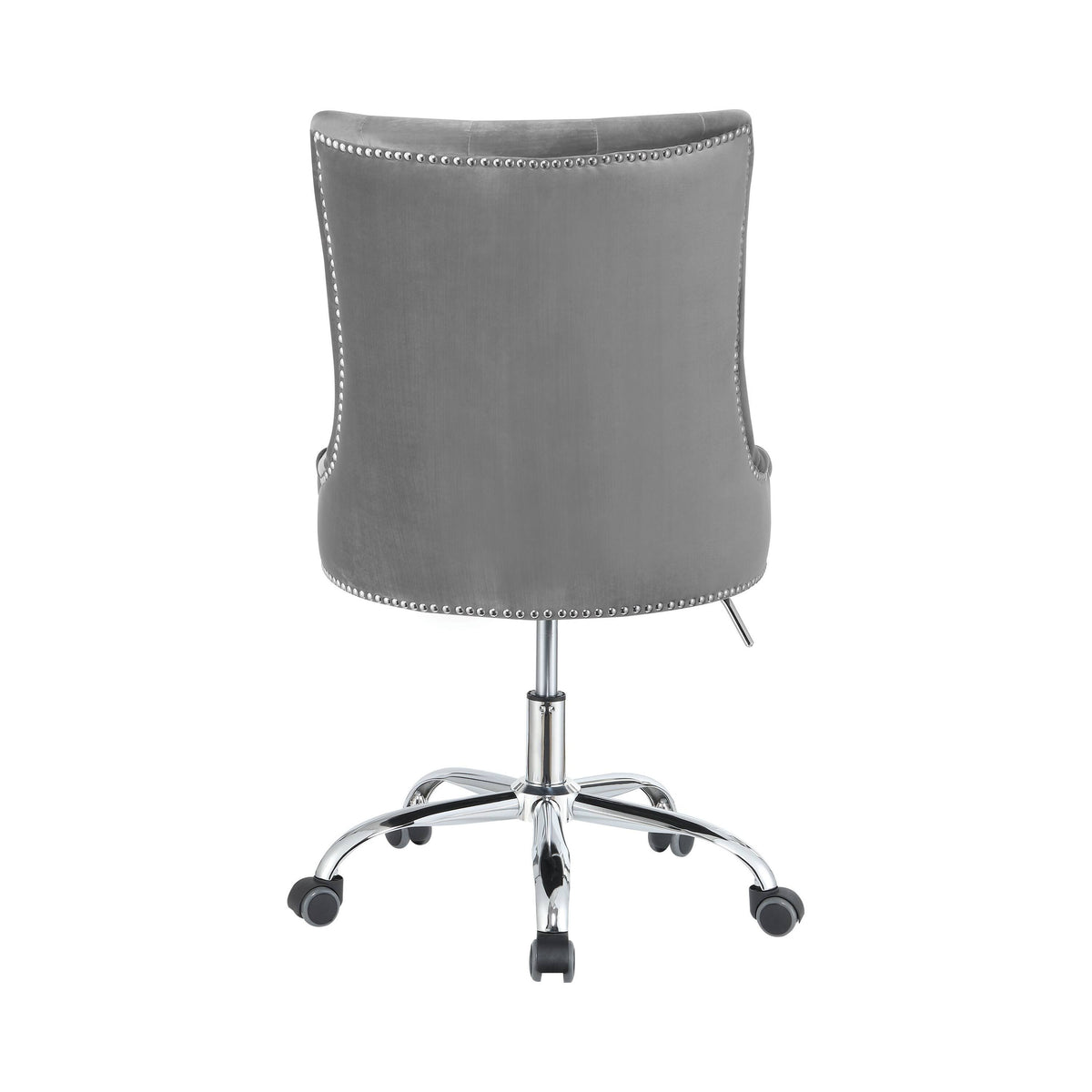 Gray and Silver Office Chair with Casters D233