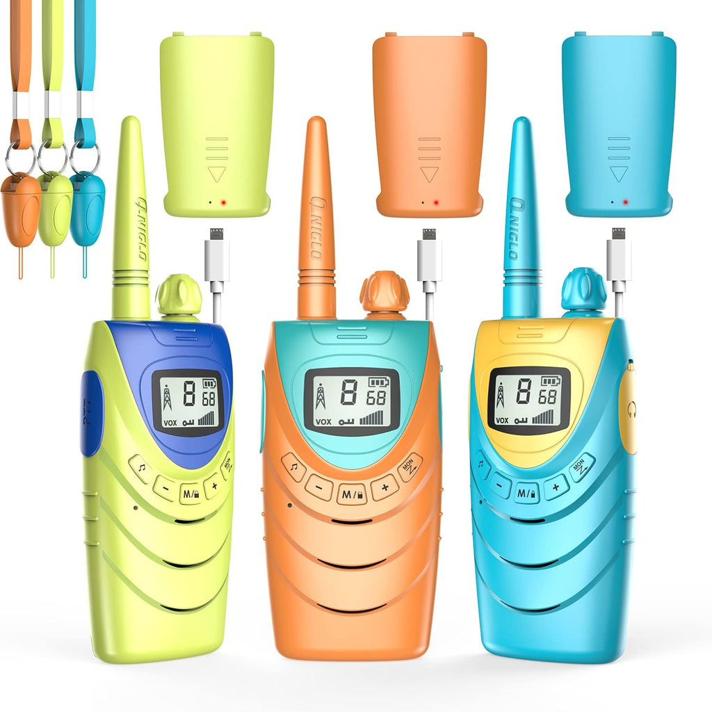 4 Pack Rechargeable Walkie Talkies, 22 Channels FRS 2 Way Radios S251378