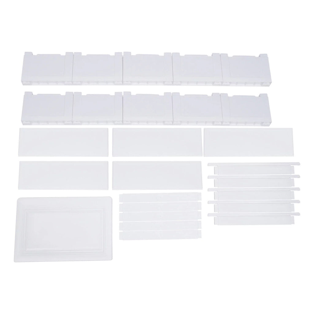 White 5 Drawers Plastic Dresser U102