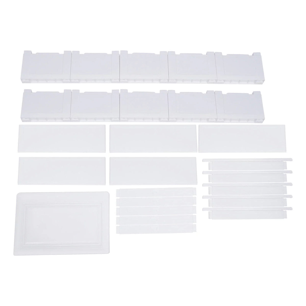 White 5 Drawers Plastic Dresser U102