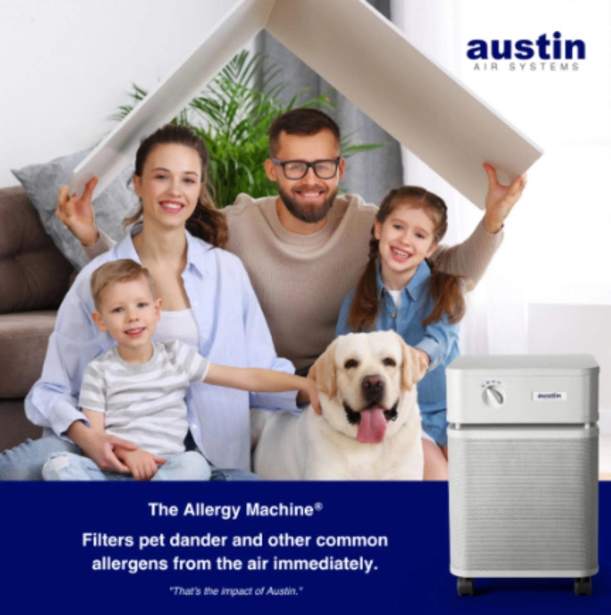 Black Air Purifier with Prefilter X2633