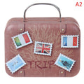 Metal Mini Suitcase Dollhouse Decoration F254366