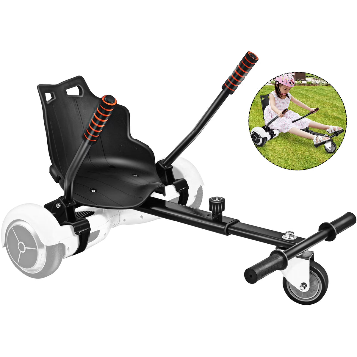 Hoverboard Go Kart Seat Attachment for 6.5" 8" 10" Self Balancing Scooter O321