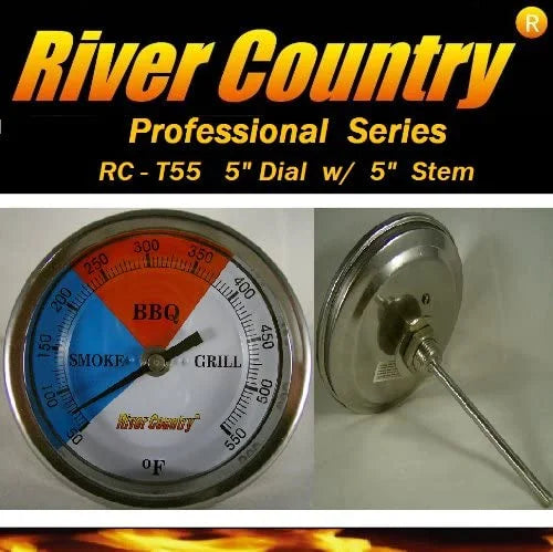 5" Adjustable BBQ Grill Thermometer Temperature Gauge 50 to 550 F W40668