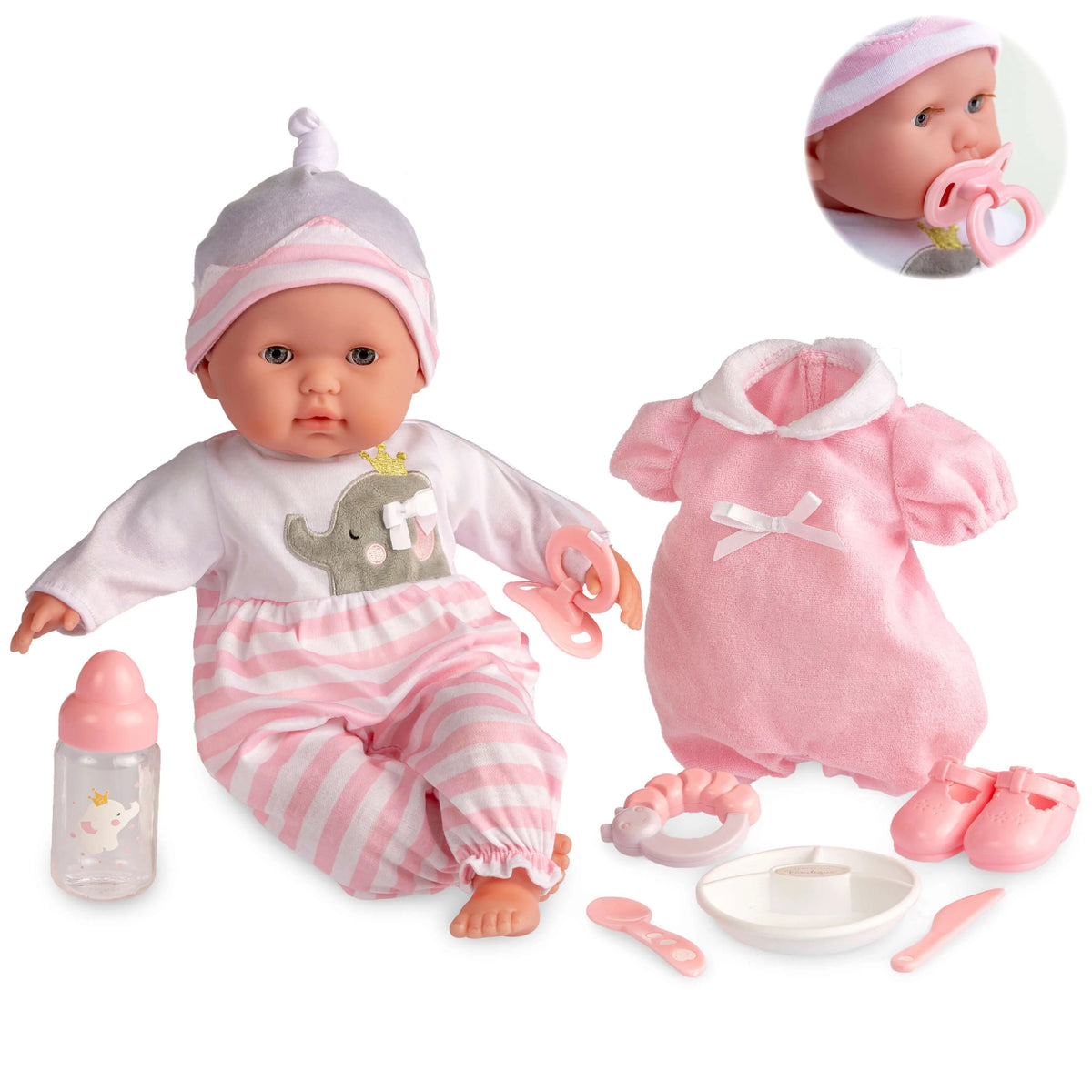 15" Soft Body Baby Doll Gift Set Z892