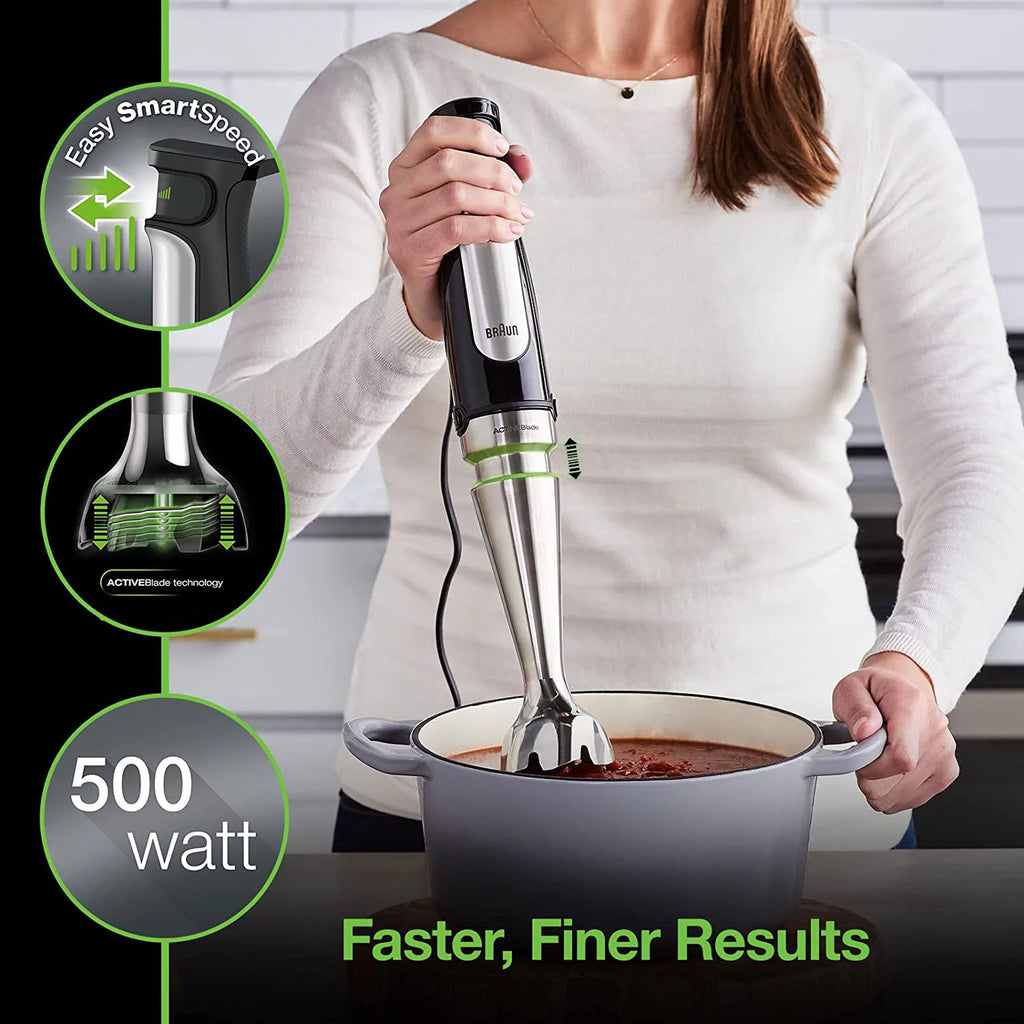 3-in-1 Immersion Hand Blender 500W Stainless Steel M160528