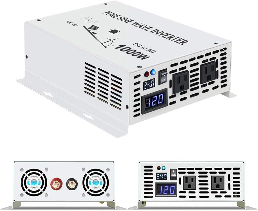 500w Pure Sine Wave Power Inverter 24v DC to 120v AC I137158