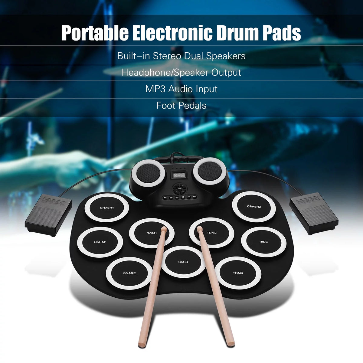 Portable Roll-up Electronic Drum Pad H981022