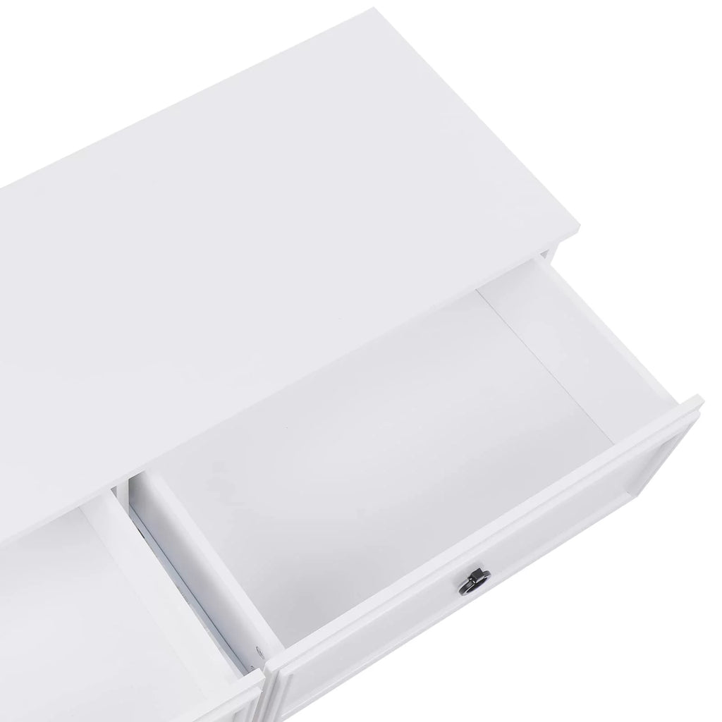 White 6 Drawer Wood Dresser I651748