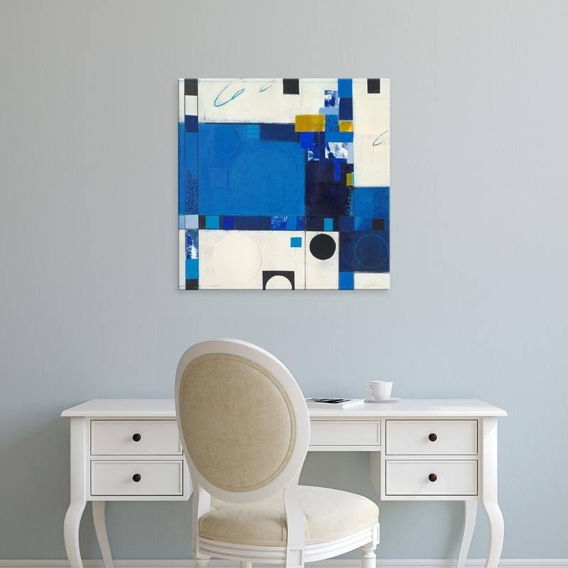 12 x 12 Modern Black Frame Canvas Art J815