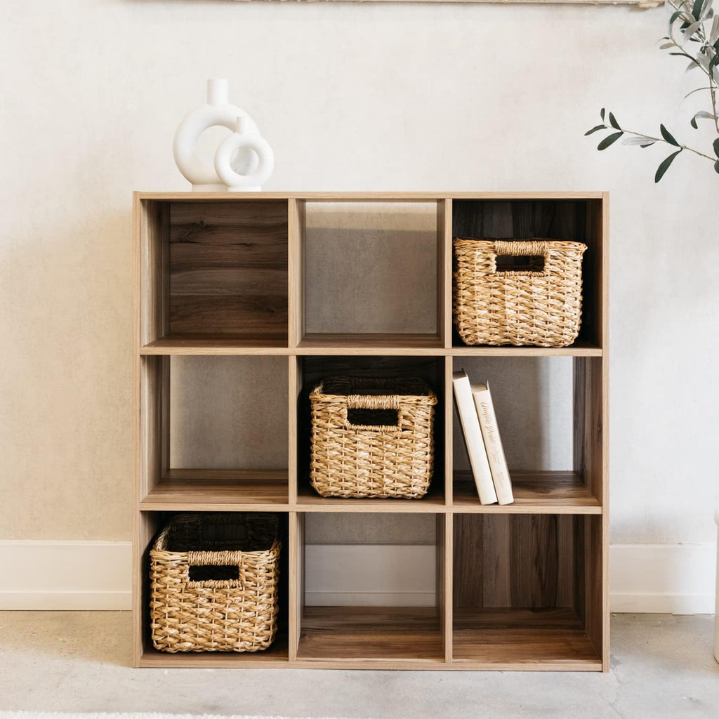 Natural Brown 3 Cube Storage Organizer Bookcase F331644