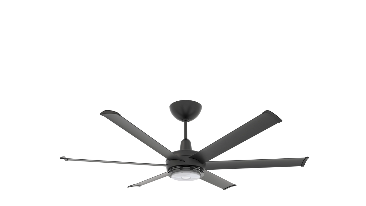 Black 60 Ceiling Fan with Downlight and Uplight P6301