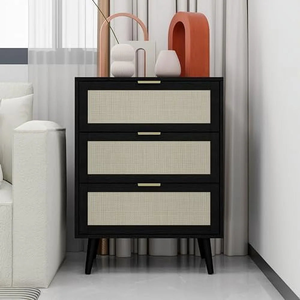 Rattan Dresser Cabinet with 3 Drawers C835573