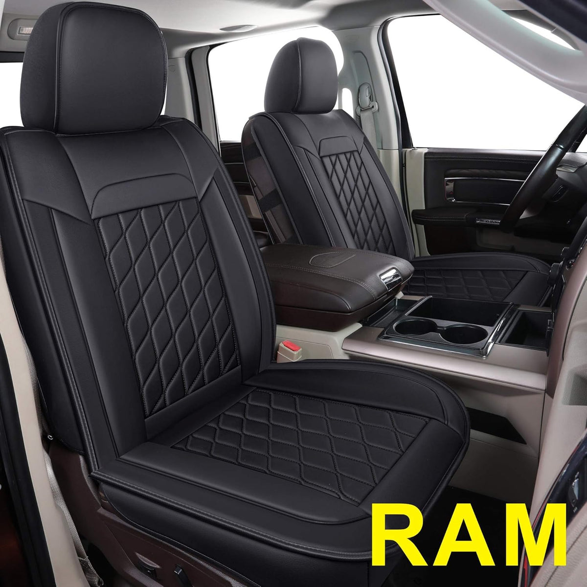 Faux Leather Seat Covers for Ram 1500 Crew Cab Pickup R996