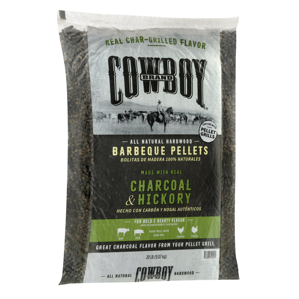 20LB Charcoal and Hickory Wood Pellets I1555