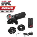 12V Max Brushless Palm Edge Router and 3-inch Disc Brushless Cut-off Tool with 1.5Ah Battery and Charger U273332