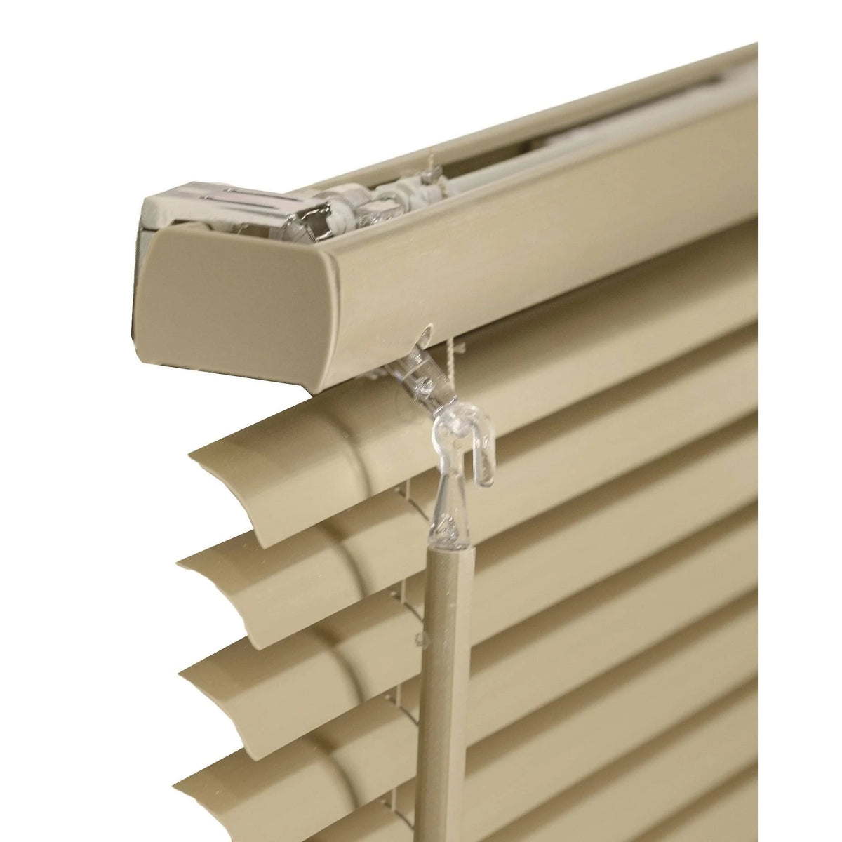 Cordless 1-Inch Vinyl Mini Blinds Cappuccino E36167