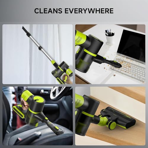 Cordless Vacuum Cleaner, 45Kpa 55 Mins Lightweight Anti-Tangle G246241