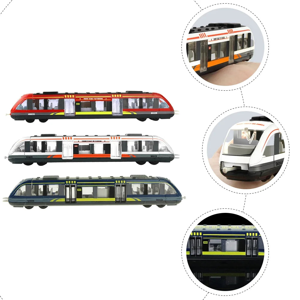 3pcs Simulation Electric Train Toy K408490