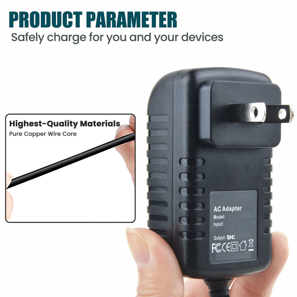 5mm Male Tip AC/DC Adapter Power Supply L202
