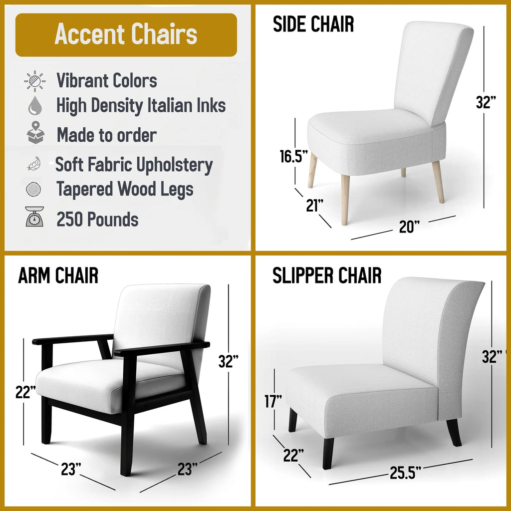 Upholstered Mid-Century Accent Chair E9321