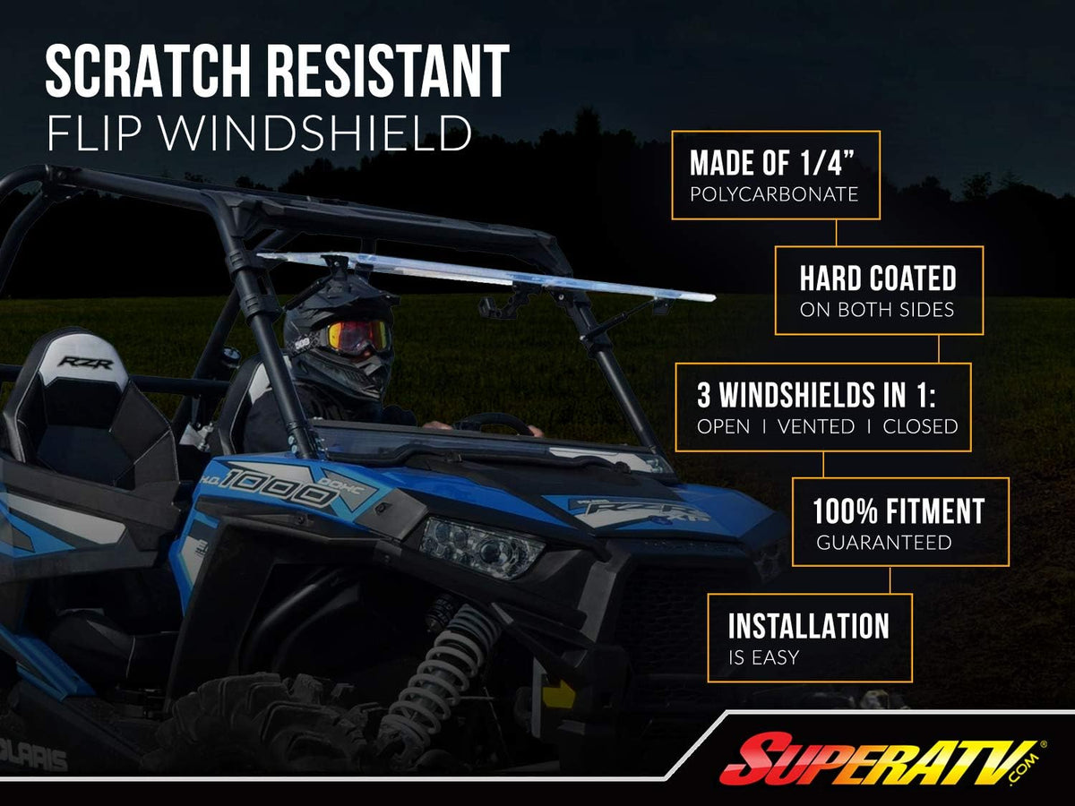 3-in-1 Flip Windshield for Can-Am Commander 800/1000 / Max C130441