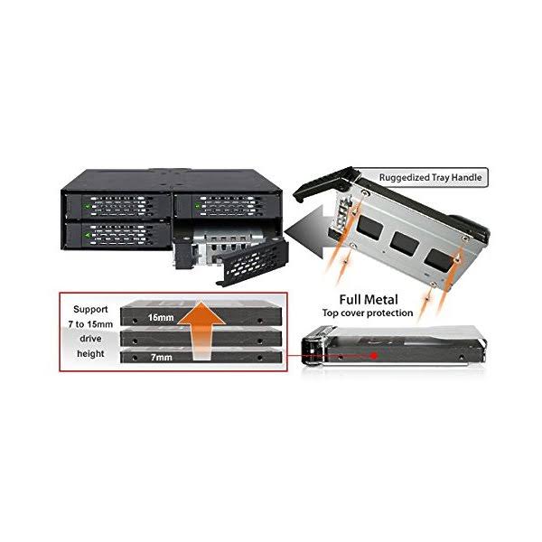 Full Metal 6-Bay Mobile Rack L2262