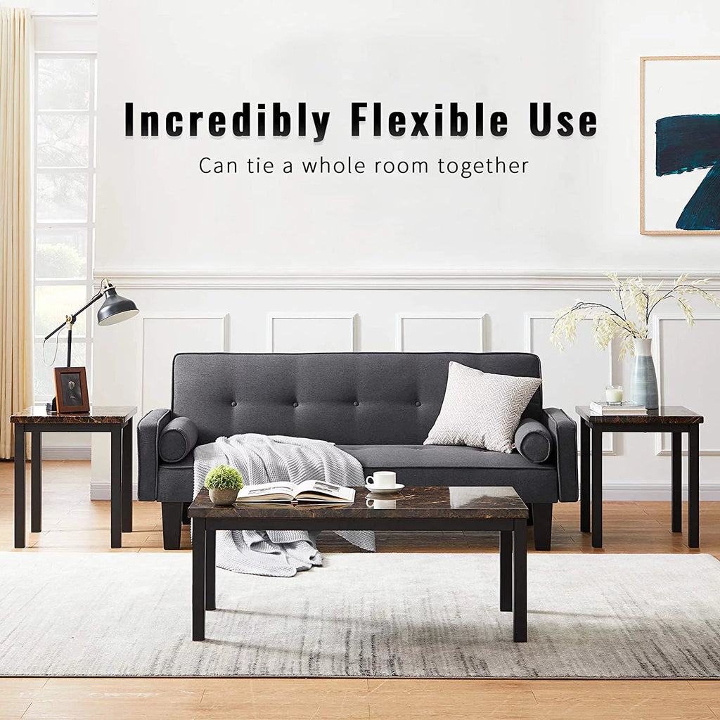 3 Piece Faux Marble Coffee Table Set F266