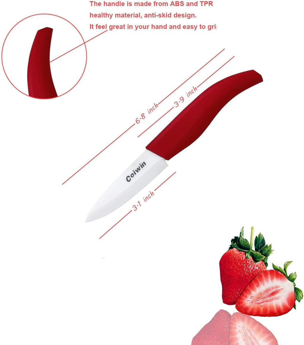 Ceramic Knife Set With Sheaths V241268