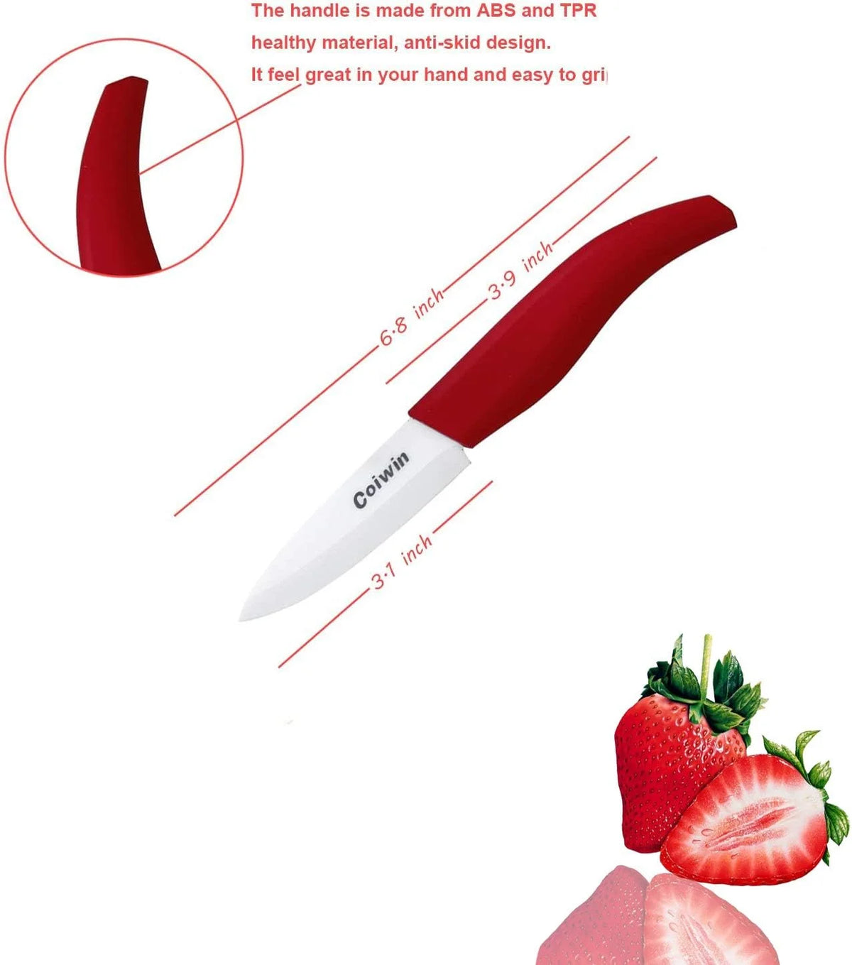 Ceramic Knife Set With Sheaths V241268