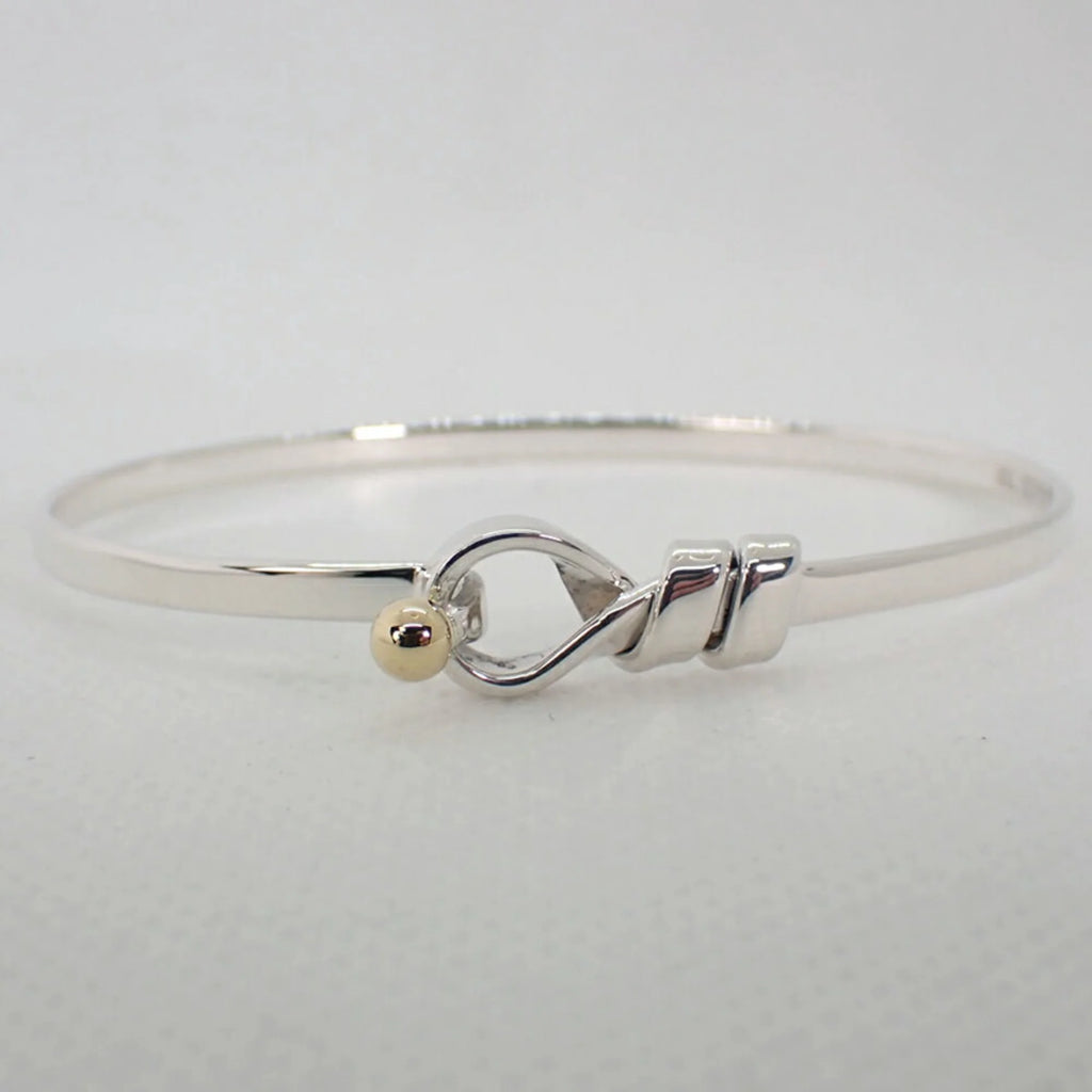 Tiffany 925 750 combination hook & eye bangle E728791