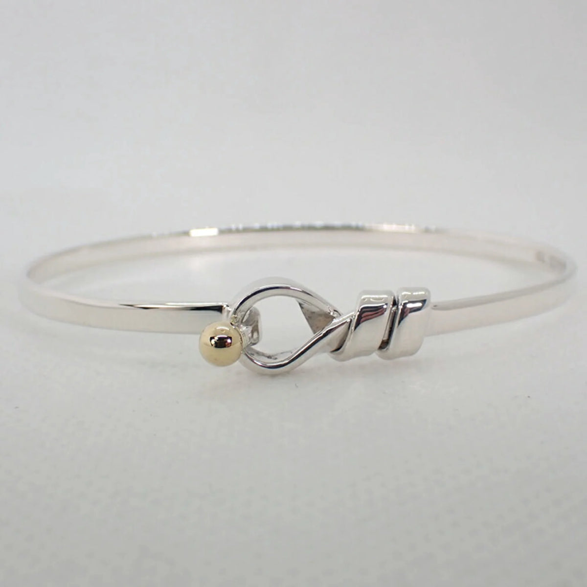 Tiffany 925 750 combination hook & eye bangle E728791
