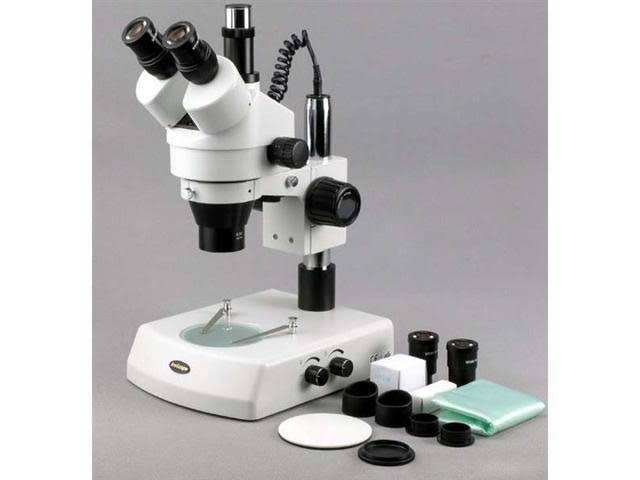 3.5X-90X Trinocular Stereo Zoom Microscope with Dual Halogen Lights and 9MP Camera U2730