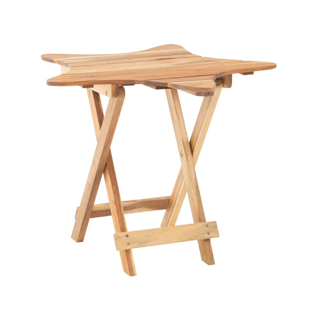 Wood Outdoor Folding Table Set of 2 C3604