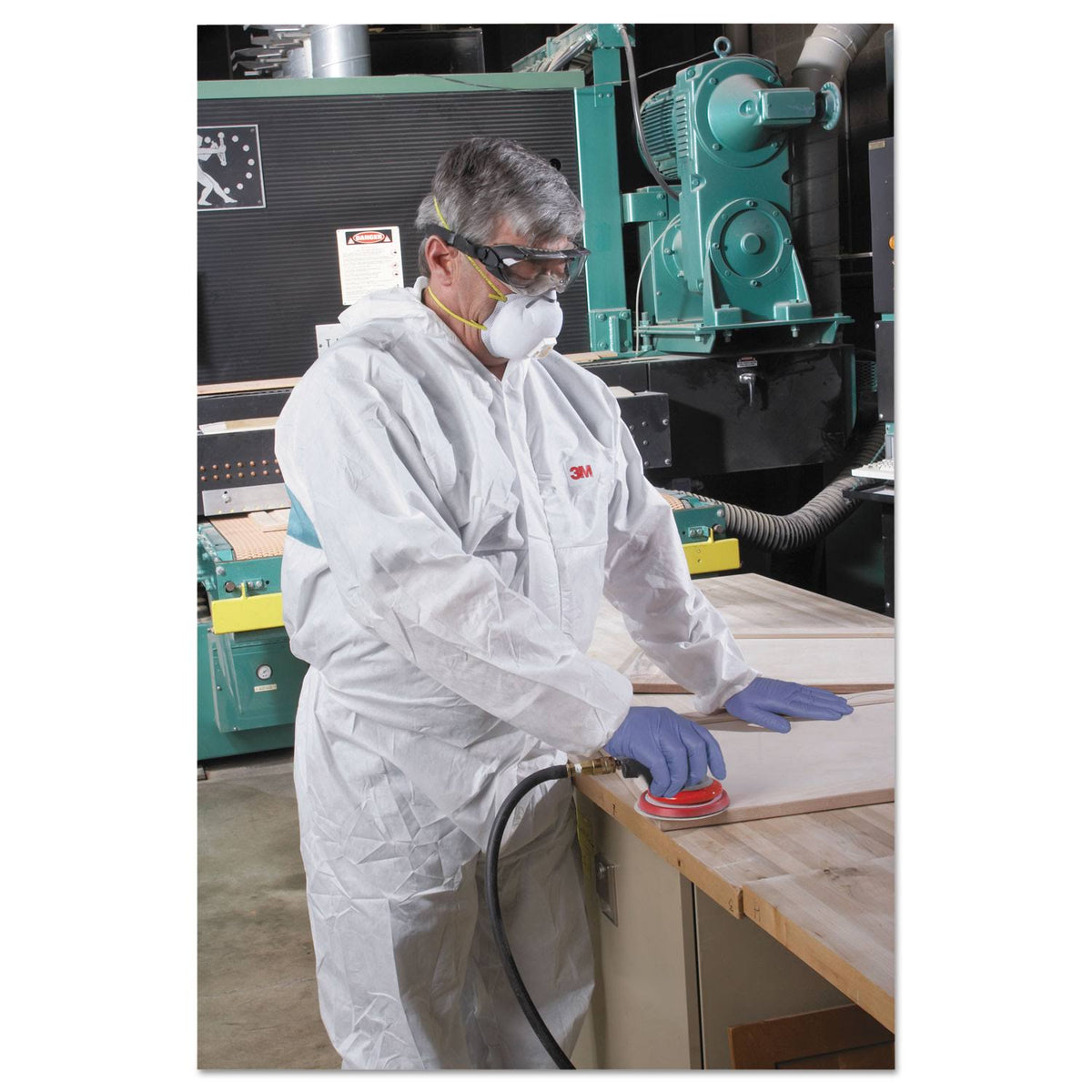 White Disposable Protective Coveralls, Large, 25/Carton V190