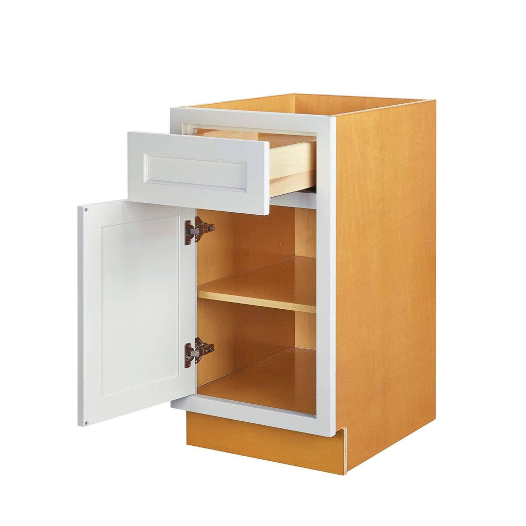 Vintage White Inset Raised Panel Base Cabinet R21526
