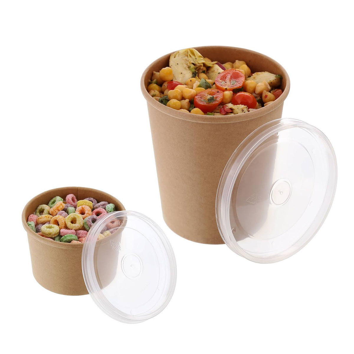 32oz Clear Vented Plastic Food Container Lids Case of 500 Z4157