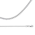 Solid 14k White Gold Chain Necklace, 1.2 mm - 16 inch Z81057