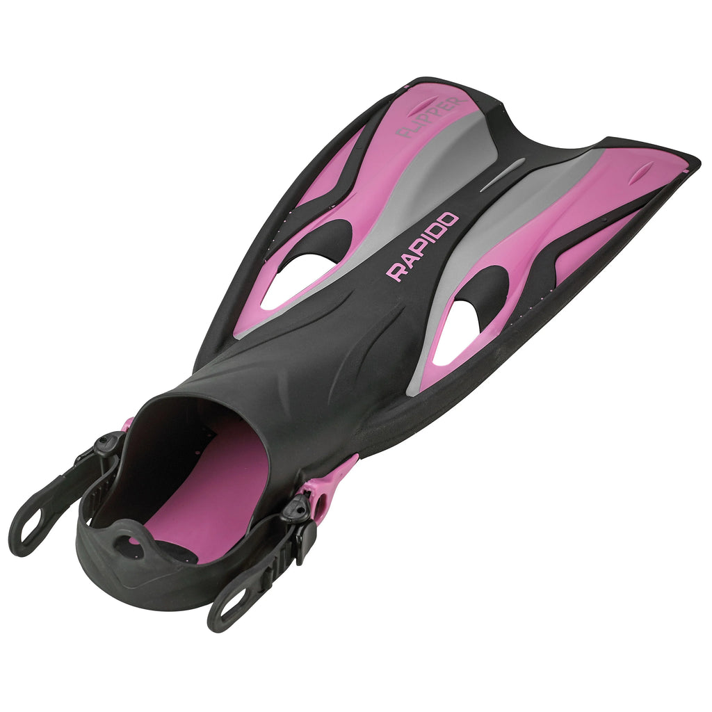 Snorkel Mask with Adjustable Flipper Fins and Dry Snorkel Set Travel Bag A396168