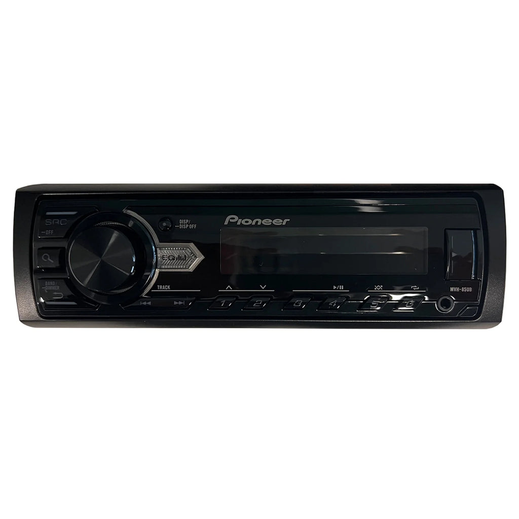 Single DIN MP3 USB AUX Digital Media Receiver, 2x 6.5 300W Marine Speakers U4217