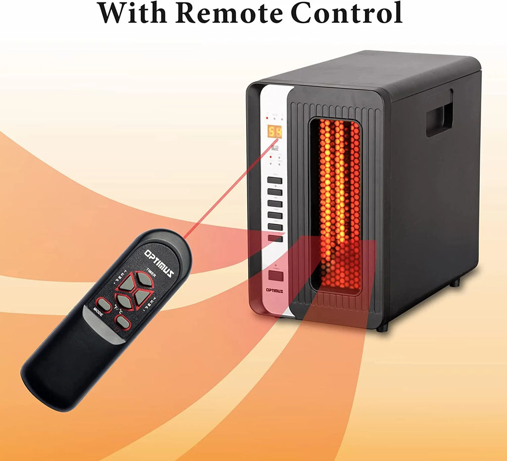 Electric Infrared Quartz Space Heater with Remote W62266