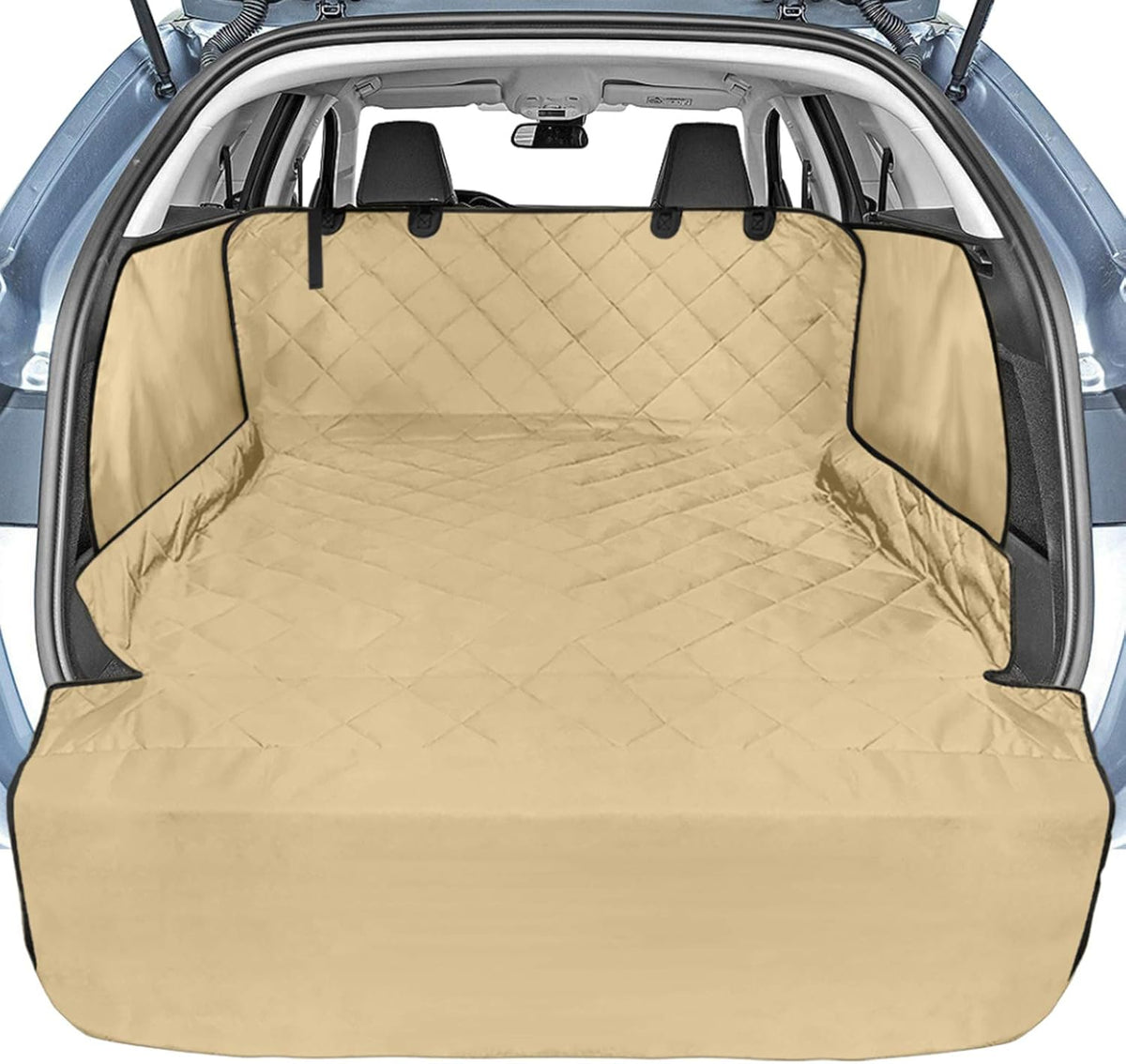 Black Waterproof Pet Cargo Cover with Bumper Flap, Pack of 2 M911705